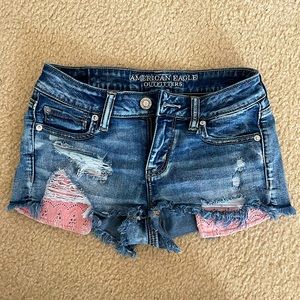 American Eagle Shortie Denim Shorts